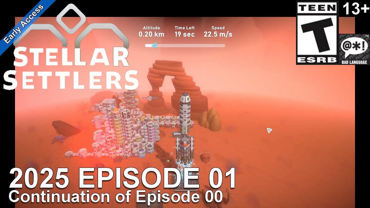 Stellar Settlers: Space Base Builder (2025 Episode 01) Up, Up and KaBOOM!