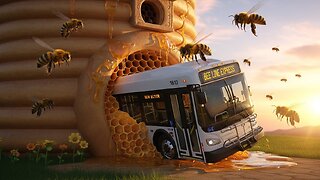 New Flyer Citybus getting stucked in the bee house