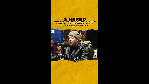 @gherbo You got to have the vision and drive to make your dreams a reality