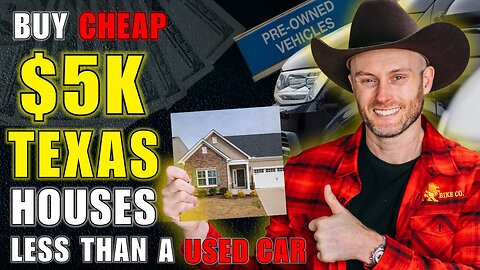 Buy Cheap $5k Texas Houses! Less Than A Used Car