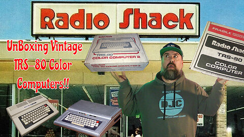 Unboxing Vintage Radio Shack TRS80 Color Computers