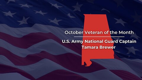 Senator Tuberville Recognizes Tamara Brewer as the October "Veteran of the Month"