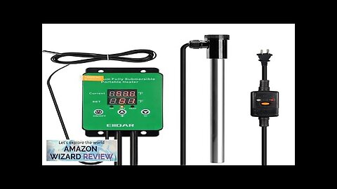 1500W 120V Titanium Immersion Portable Hot Tub Water Heater Built-in Thermostat Review