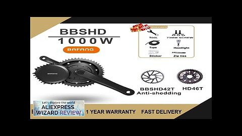 Bafang BBSHD 1000W 48V/52V Mid Drive Motor Electric Bike Conversion Kit BBS03B Review