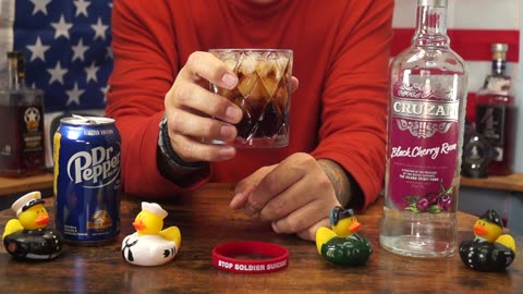Spencer Vail - Cruzan Black Cherry Rum & Dr Pepper Dark Berry Soda