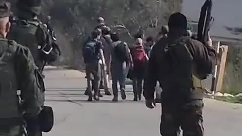 PA security forces prevent Israeli settlers from storming and invading the Palestinian West Bank town of Salfit.