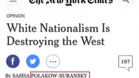 Jews Hate The White Folks