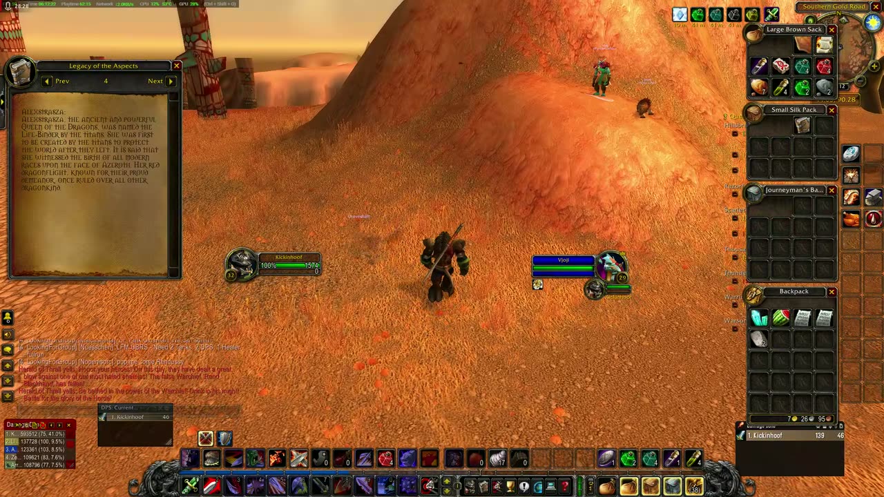WoW Classic Part 31: Questing and RFK run.