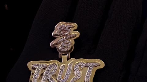 10K Gold & Natural Diamond Trust The Hustle Pendant