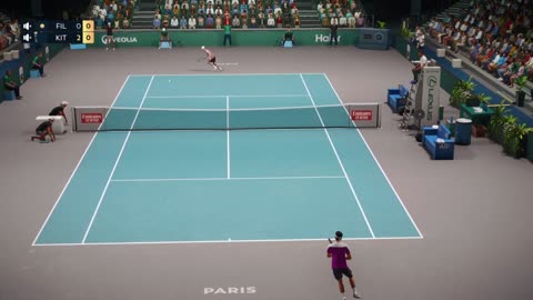 Top Spin 2K25 Federer vs Custom Player Fun Online Exhibition Match