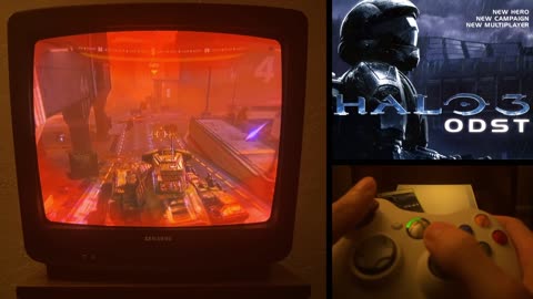 Halo 3 ODST Xbox 360 CRT TV Walkthrough Part 1 #halo