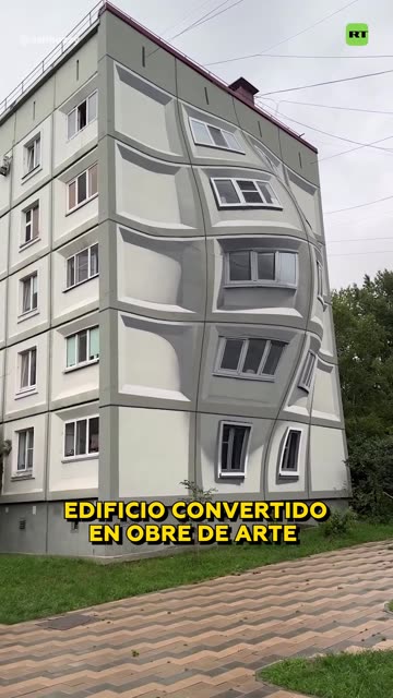 Insólito edificio con grafitis que te hará detenerte