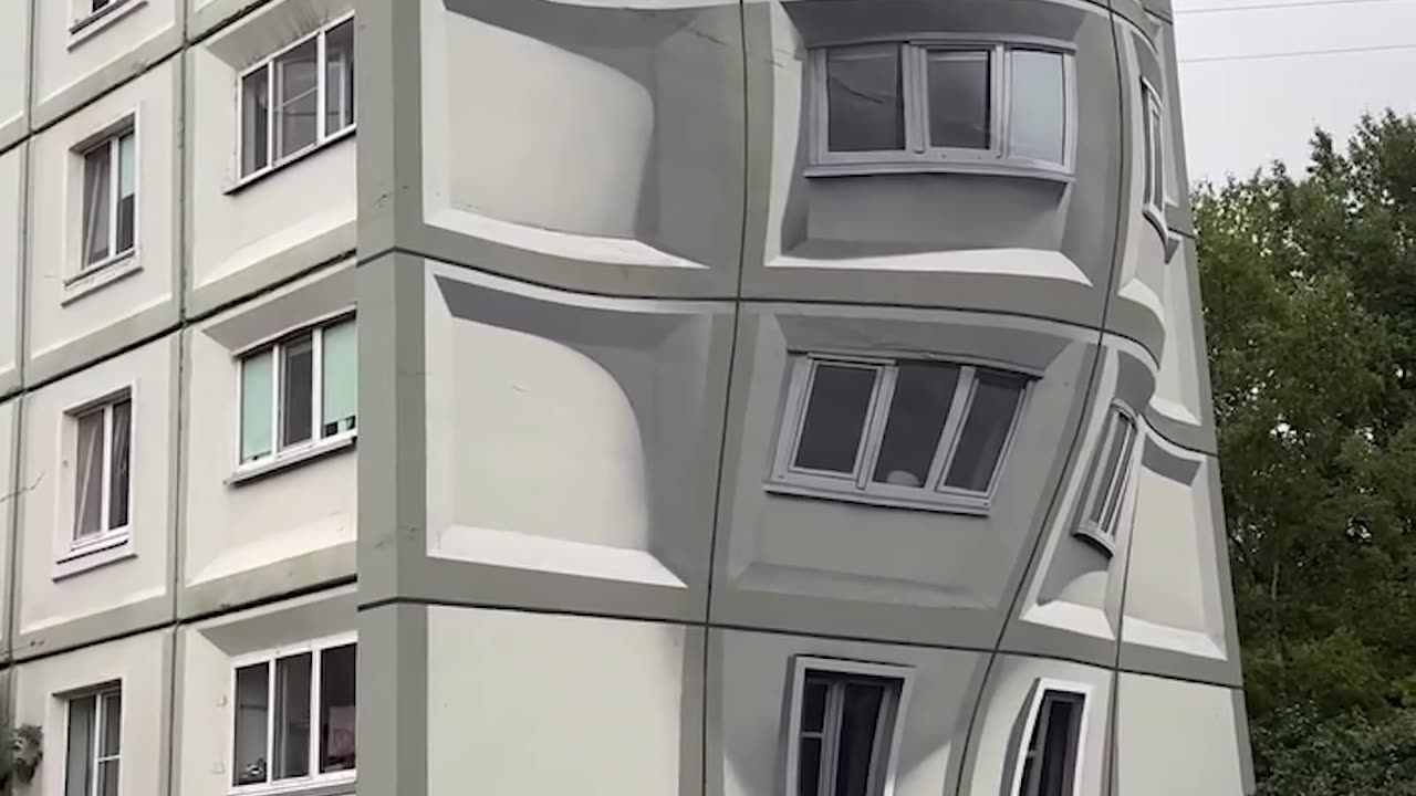 Insólito edificio con grafitis que te hará detenerte