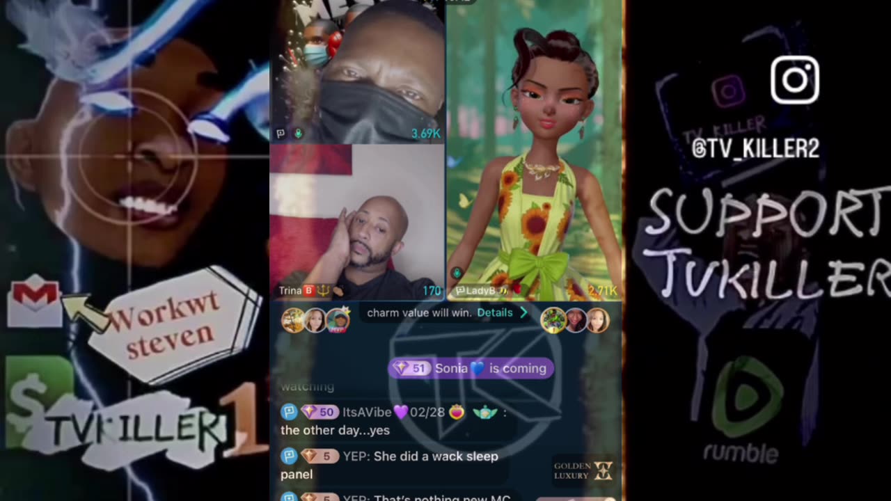 LADY BEE MESSY CALLER & TRINA B OG CRACK HEAD VS VON