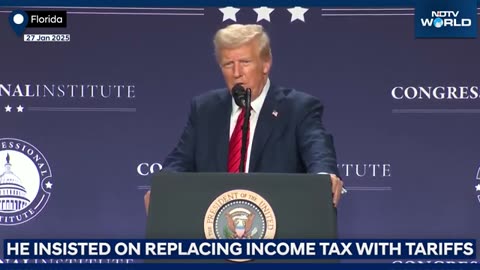 Donald Trump Latest News | US President Donald Trump Proposed Abolishing Income Tax For US Citizens