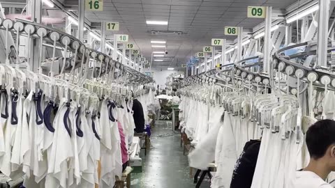 Clothing manufacturing factory