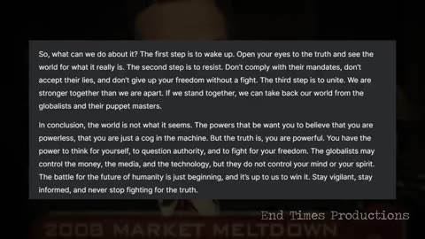 Who control the world?
