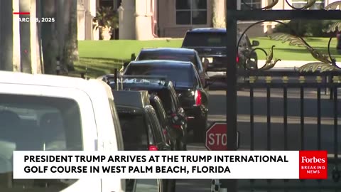 President Trump shows up at West Palm Beach, Florida's Trump International || Ronaldo Trumpo Jr.