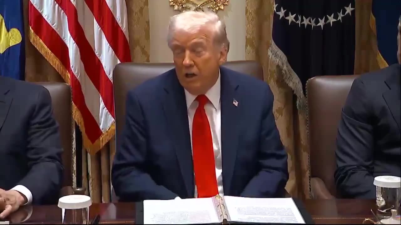 . @POTUS : "We're here this morning for a cabinet meeting as my Administration continues