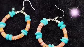 GN-20241230-02 Beautiful High Quality Turquoise Orange spiny oyster Set Engagement Gift Daily Wear