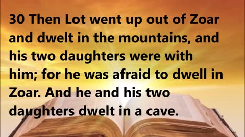 Lot and his daughters live in a wilderness cave.