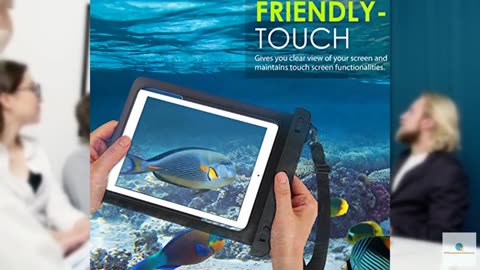 MoKo Waterproof Tablet Case, Tablet Pouch Dry Bag for iPad Mini 6, iPad 9, iPad