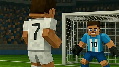 Experience Ronaldo's Goal Like Never Before in Minecraft #shorts #minecraft #ronaldo #cr7