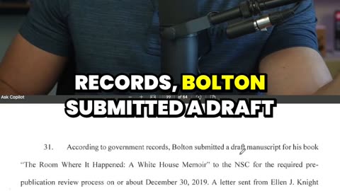 John Bolton BUSTED for Top Secret Memoir Bombshell