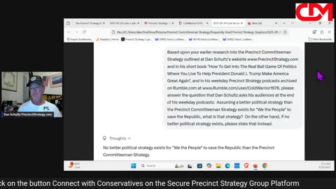 Precinct Strategy Grok agrees: Precinct Strategy is THE solution. Dan Schultz September 30 2025