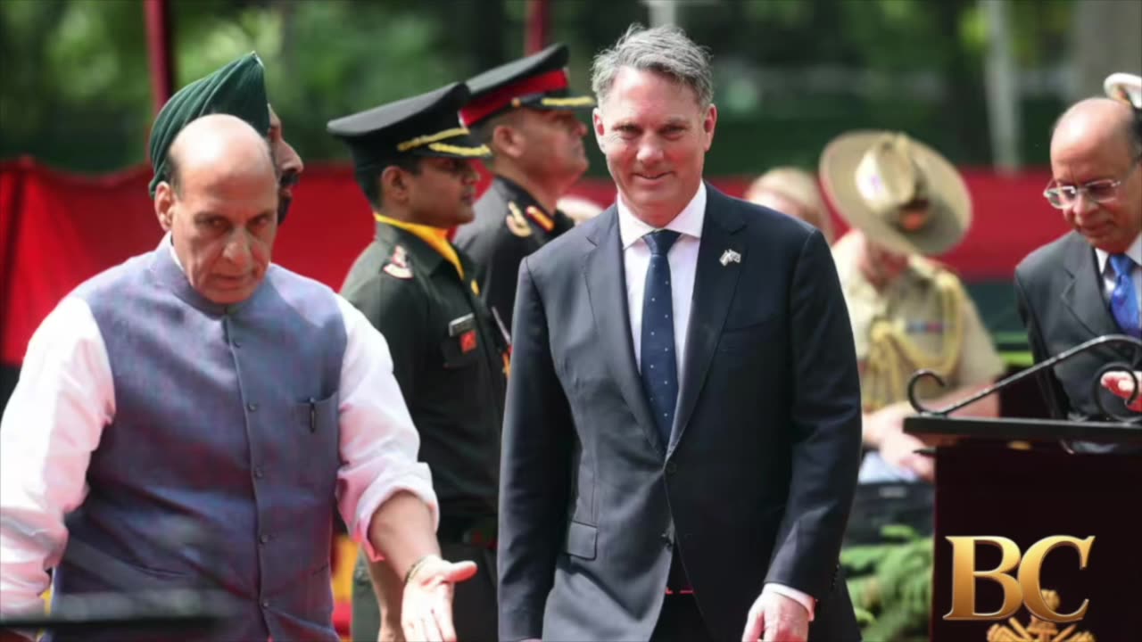India and Australia sign a security deal that includes military talks