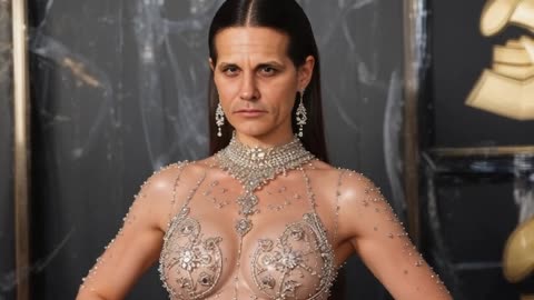 Bianca Censori Uncensored Grammy Dress