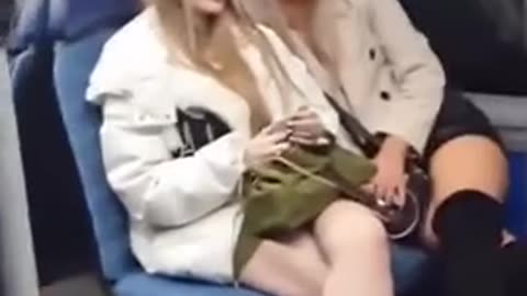 TikToker from Iraq films girls on a London bus and gets slapped