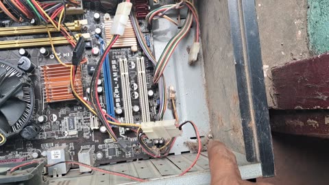 pc old mother board repair and reuse