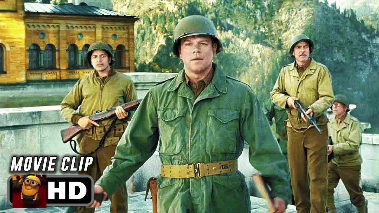 Nazis Destroy Stolen Art Scene _ THE MONUMENTS MEN (2014) Movie CLIP HD