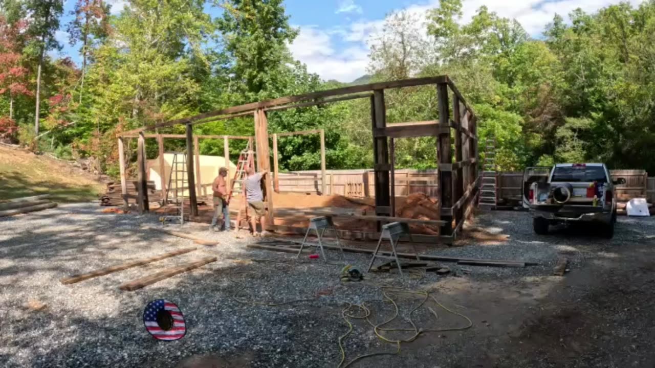 Cheap pole barn garage on a budget part8