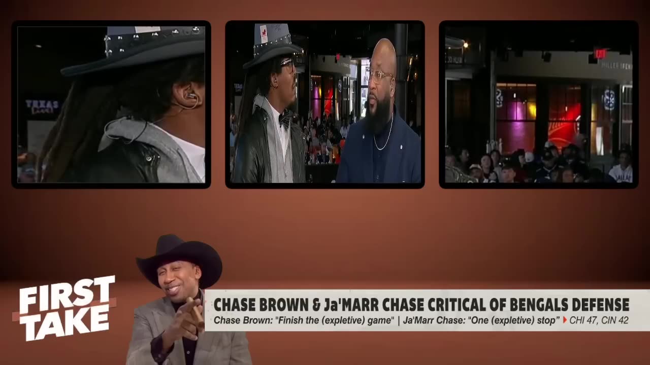 FIRST TAKE | "Caleb is UNREAL" - Stephen A. on Caleb Williams game-winning TD help Bears def Bengals