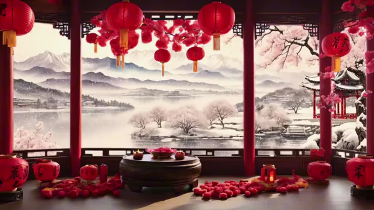 [Refreshing] 2025 Chinese New Year of Snake Ambience🌸Soothing Chinese Background Music