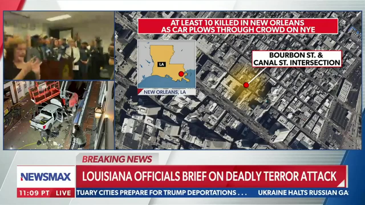 Newsmax - BREAKING: FBI provides update on deadly Bourbon St. attack