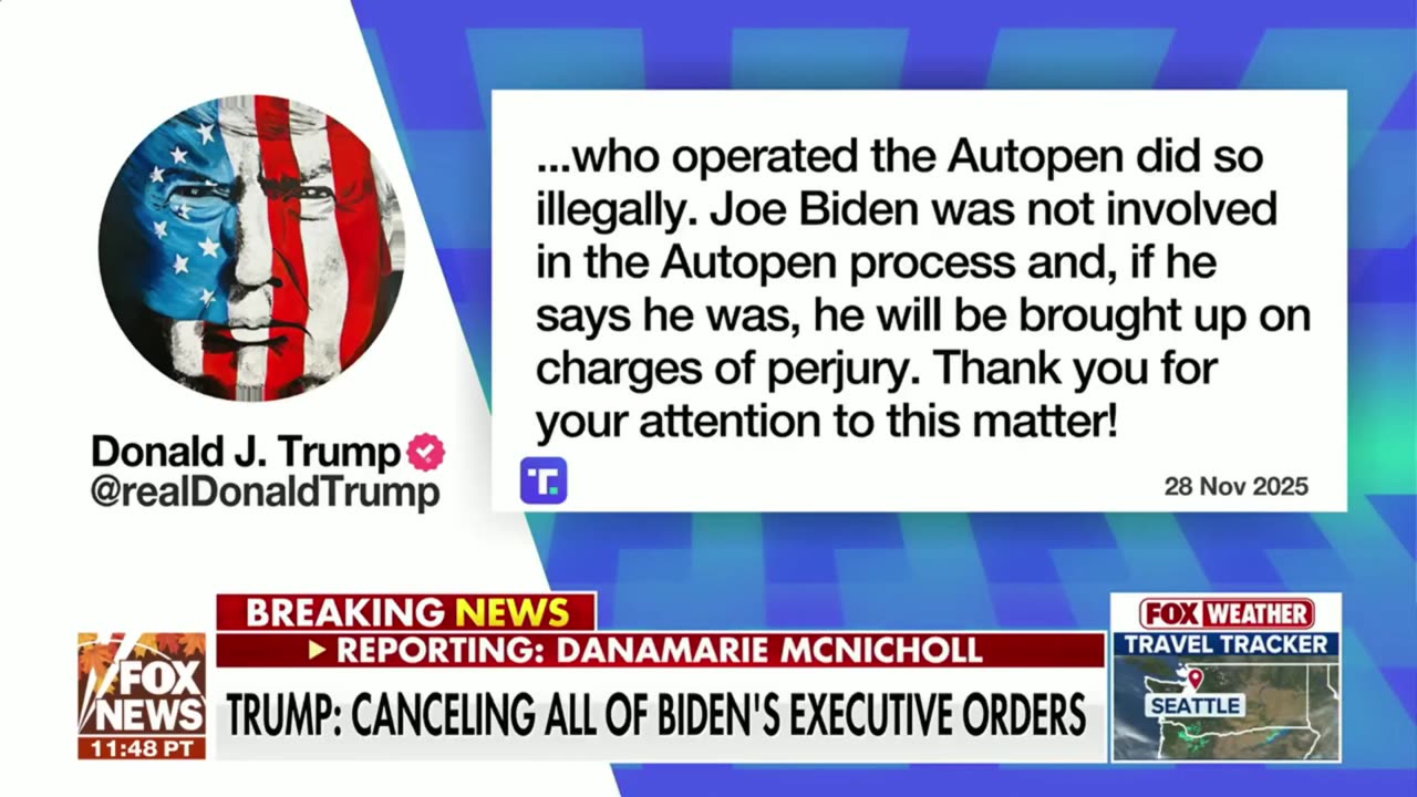 Trump to Void All Official Documents Signed with Biden's Autopen
