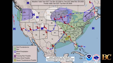 National Weather Forecast (November 25, 2025)