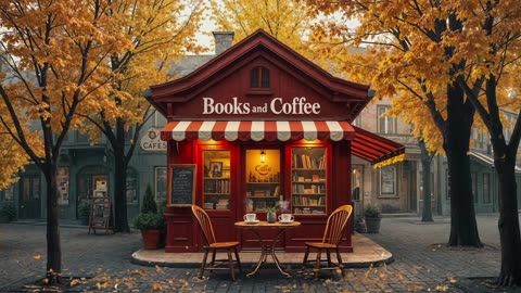 🍁 Books & Coffee Jazz – Warm Autumn Smooth Jazz for Work, Study, or Relaxing ☕