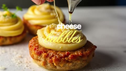 “Smoked Wagyu Meatloaf Cupcakes with Torched Parmesan Potato Frosting 🔥”