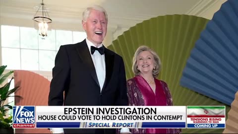 Congress is close to voting to hold Bill and Hillary Clinton in contempt