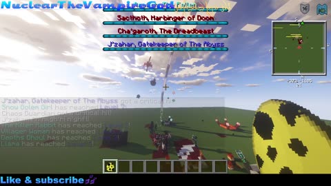 Minecraft Mob Battle Abyssalcraft bosses vs billcipher