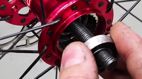 How to install new industrial sealed bearings into a bicycle wheel hub