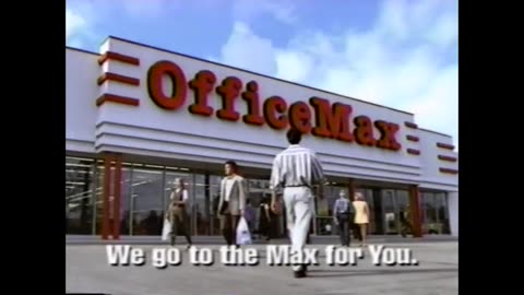 September 9, 1997 - Office Max Commercial with Ben Stein