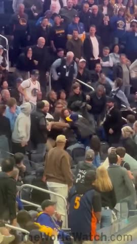 Fight breaks out between fans at Warriors Hello Kitty giveaway game