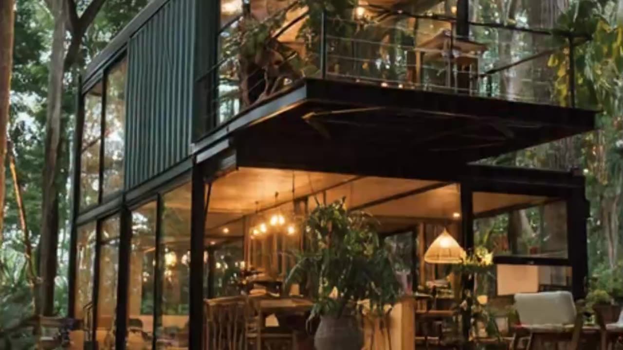 Jungle Modern Container Cabin Tour