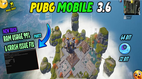 RAM USAGE 99 % & PUBGMOBILE CRASH ISSUE FIX IN PUBGMOBILE 3.6 UPDATE PART 2 URDU HINDI 2025