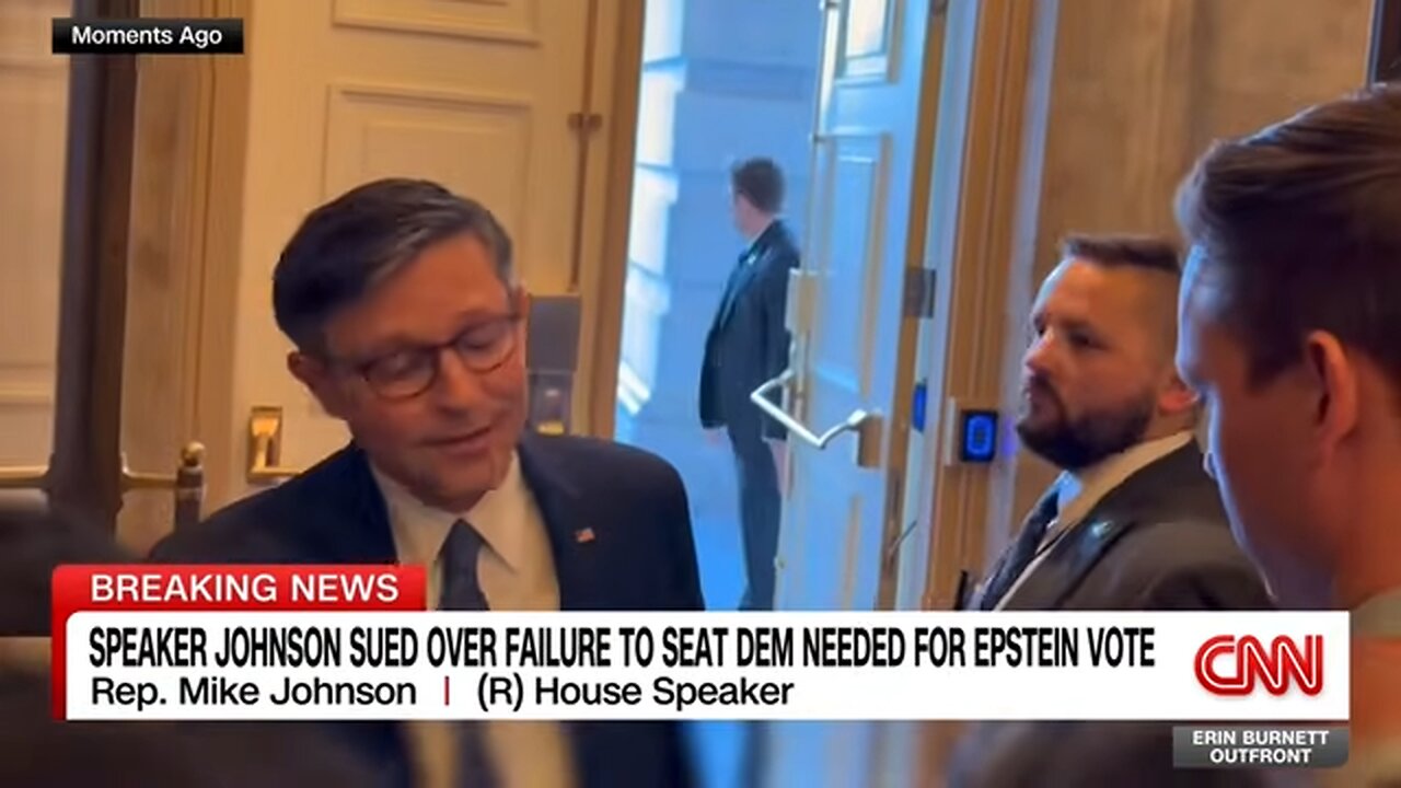 Speaker Johnson sued over refusal to swear in democrat needed for Epstein vote